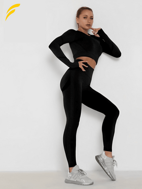 Conjunto fitness, conjunto fitness feminino, conjunto fitness feminino manga longa, conjunto para academia, roupa para academia, conjunto de academia, conjunto fitness diversas cores, conjunto fitness preto
