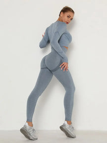 Conjunto fitness, conjunto fitness feminino, conjunto fitness feminino manga longa, conjunto para academia, roupa para academia, conjunto de academia, conjunto fitness diversas cores, conjunto fitness azul