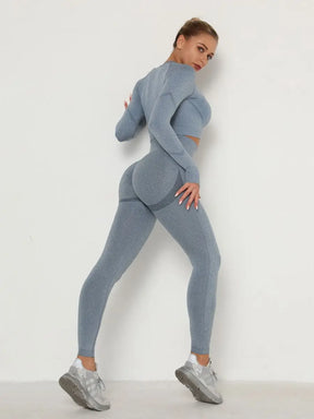 Conjunto fitness, conjunto fitness feminino, conjunto fitness feminino manga longa, conjunto para academia, roupa para academia, conjunto de academia, conjunto fitness diversas cores, conjunto fitness azul