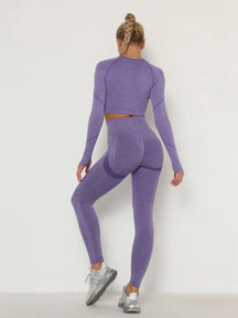 Conjunto fitness, conjunto fitness feminino, conjunto fitness feminino manga longa, conjunto para academia, roupa para academia, conjunto de academia, conjunto fitness diversas cores, conjunto fitness roxo