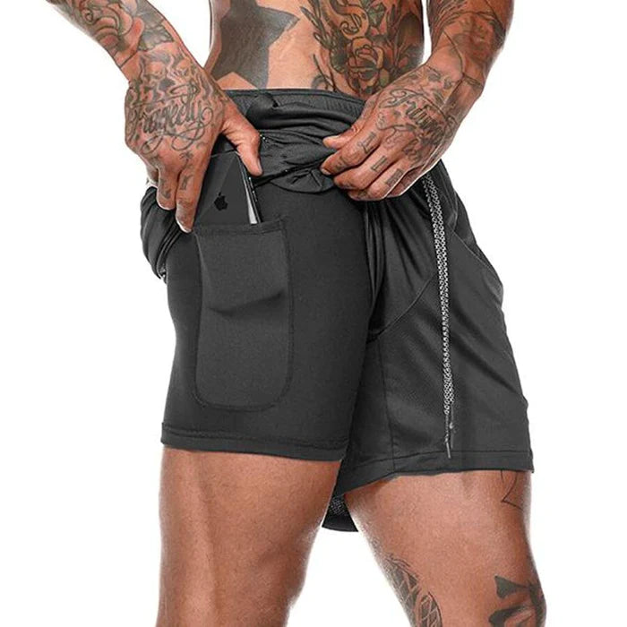 shorts masculino esportivo com bolso interno, shorts masculino esportivo, shorts masculino, shorts esportivo com bolso, shorts de compressão masculino, shorts de compressão com bolso, shorts de compressão, shorts de compressão esportivo preto